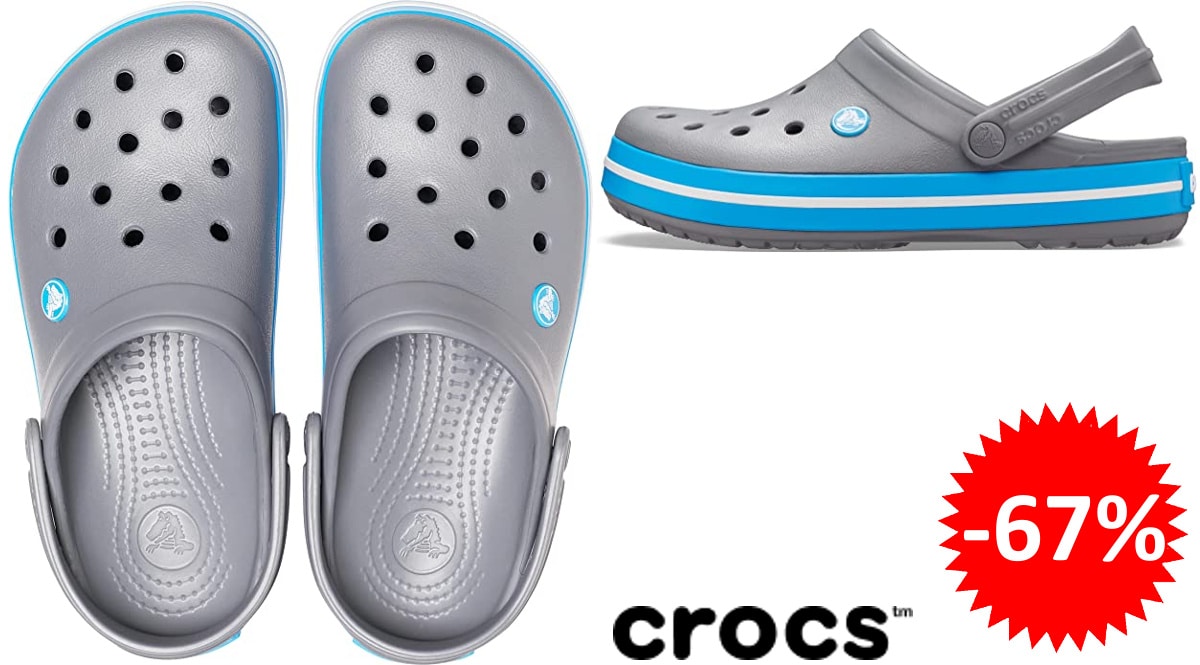 Zuecos Crocs Crocband para adulto baratos, zuecos de marca baratos, ofertas en calzado