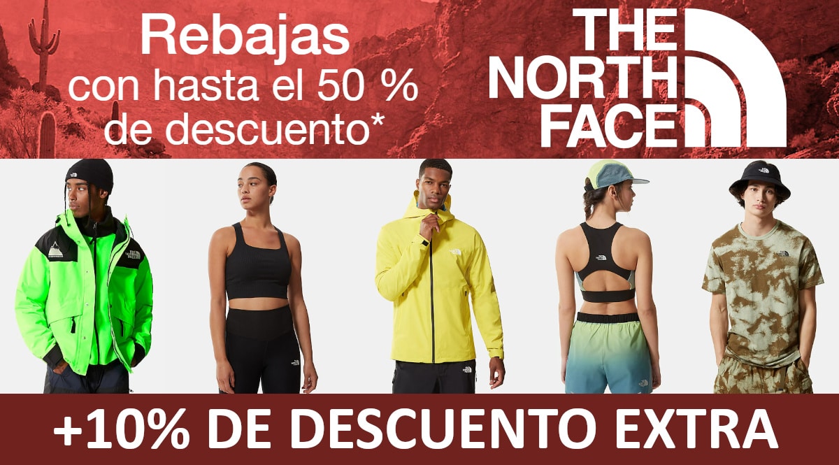 Descuento EXTRA rebajas The North Face, ropa de marca barata, ofertas en calzado chollo