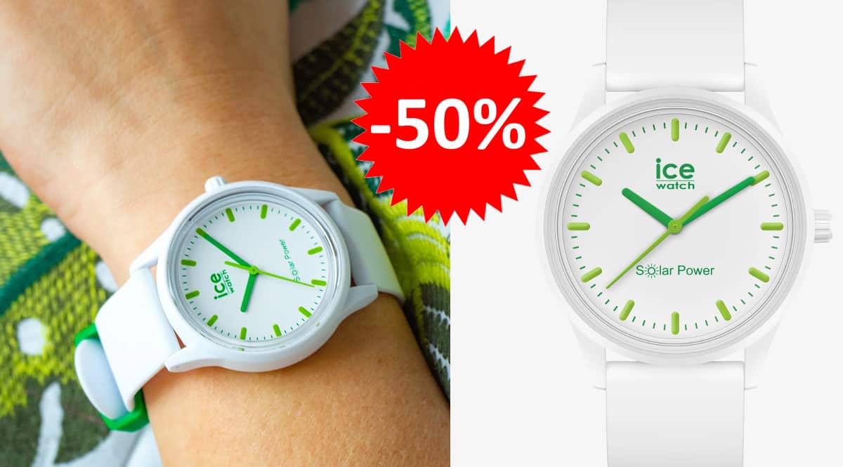 ¡Precio mínimo histórico! Reloj para mujer Ice-Watch Solar Power Nature sólo 49 euros. 50% de descuento.