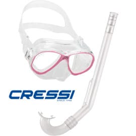 Set de buceo infantil Cressi Combo Perla barato, gafas de buceo para niños baratas, ofertas en material deportivo