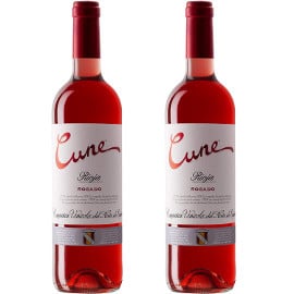 ¡¡Chollo!! 2 botellas de vino rosado Cune D.O.Ca Rioja sólo 6.90 euros.