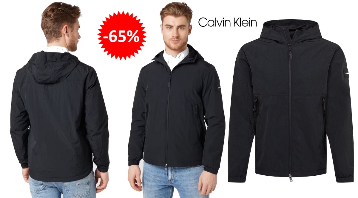 Chaqueta Calvin Klein Crinkle barata, ropa de marca barata, ofertas en chaquetas chollo