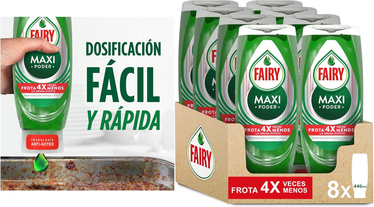 Fairy Maxi Poder barato, detergente barato, ofertas en supermercado chollo