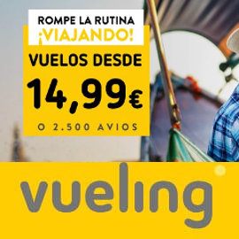 Ofertas Vueling desde 14.99 euros, billetes de avión baratos, ofertas en viajes
