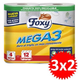 Papel higiénico Foxy Mega3 barato, papel higiénico de marca barato, ofertas en supermercado