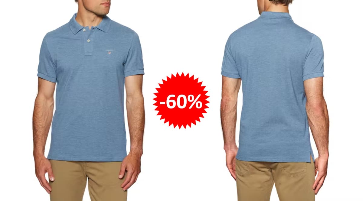 Polo Gant Slim Fit barato, ropa de marca barata, ofertas en camisetas chollo