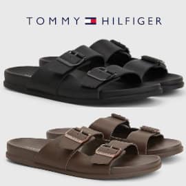 Sandalias de piel Tommy Hilfiger Elevated baratas, calzado de marca barato, ofertas en sandalias