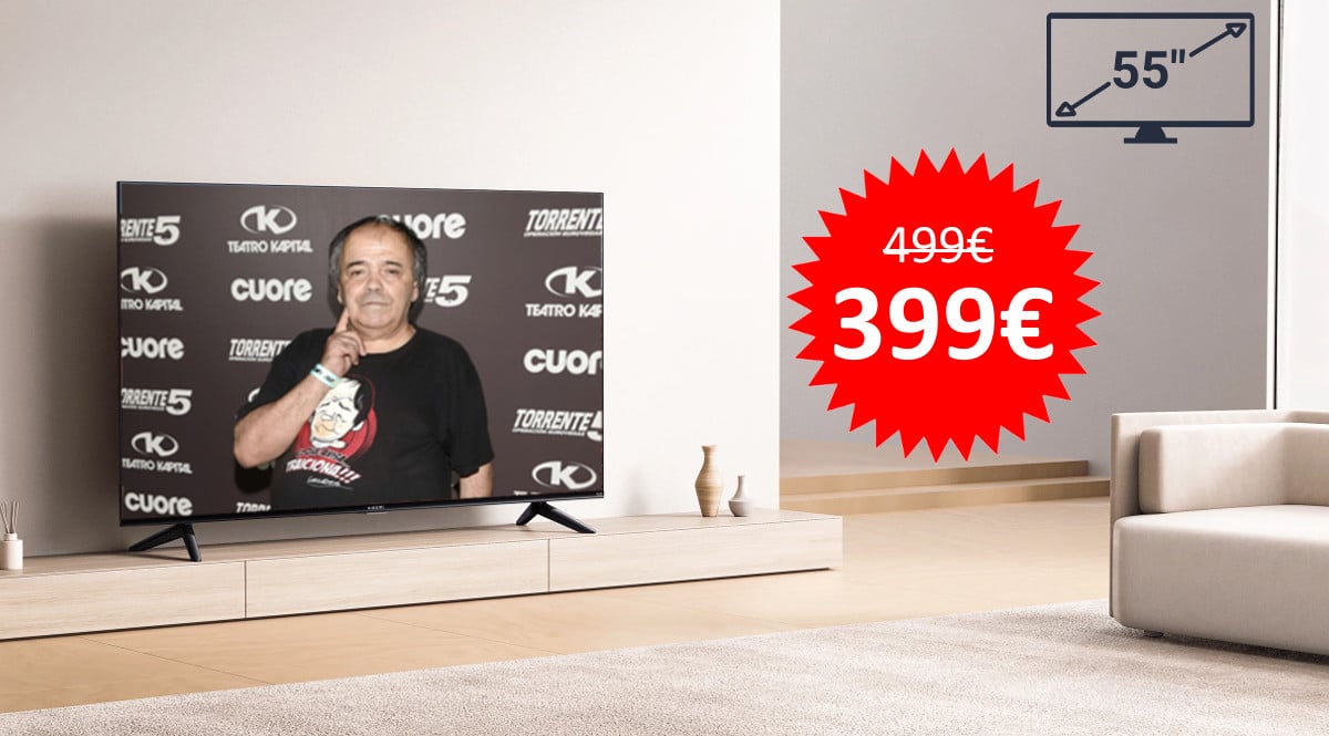 ¡Precio mínimo histórico! Televisor Smart TV con Fire TV Xiaomi F2 de 55″ sólo 399 euros. Te ahorras 100 euros.