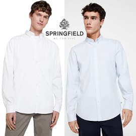 Camisa Springfield Stretch Dobby barata, camisas de marca baratas, ofertas en ropa