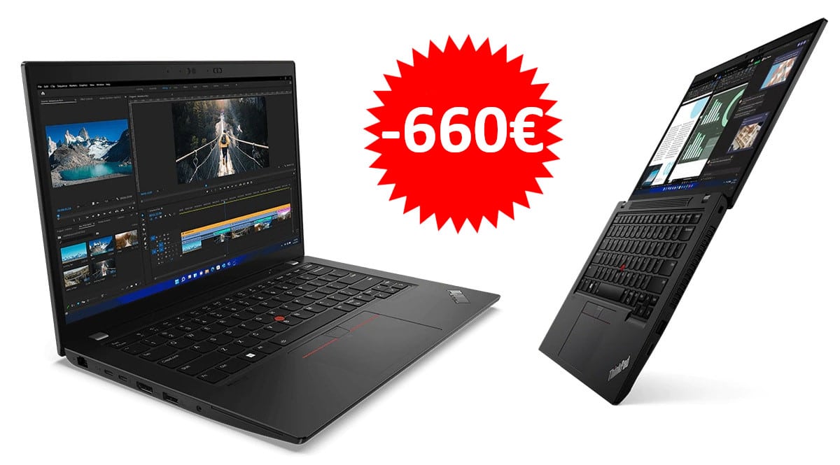 ¡Código descuento exclusivo! Portátil Lenovo ThinkPad L14 i7-1255U/16GB/512GB SSD sólo 939 euros. Ahórrate 660 euros.