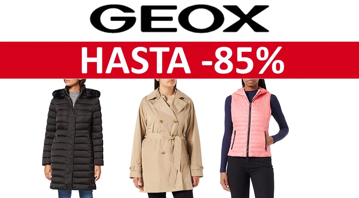 Ropa de abrigo Geox para mujer barata, abrigos de marca baratos, ofertas en ropa de marca, chollo