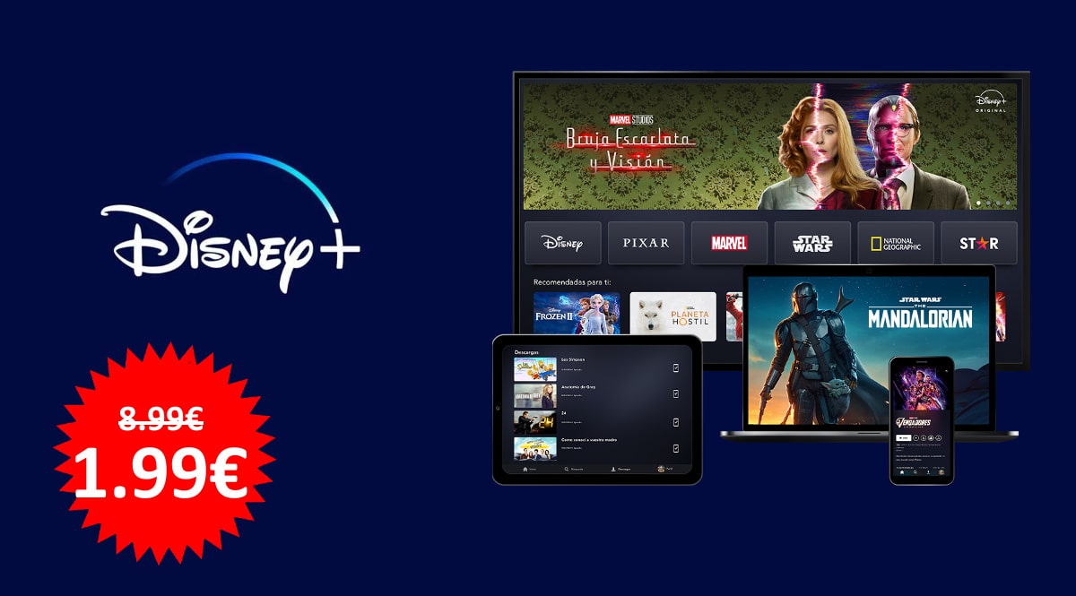 Suscripción a Disney+ barata, ofertas en Disney+, televisión barata, chollo