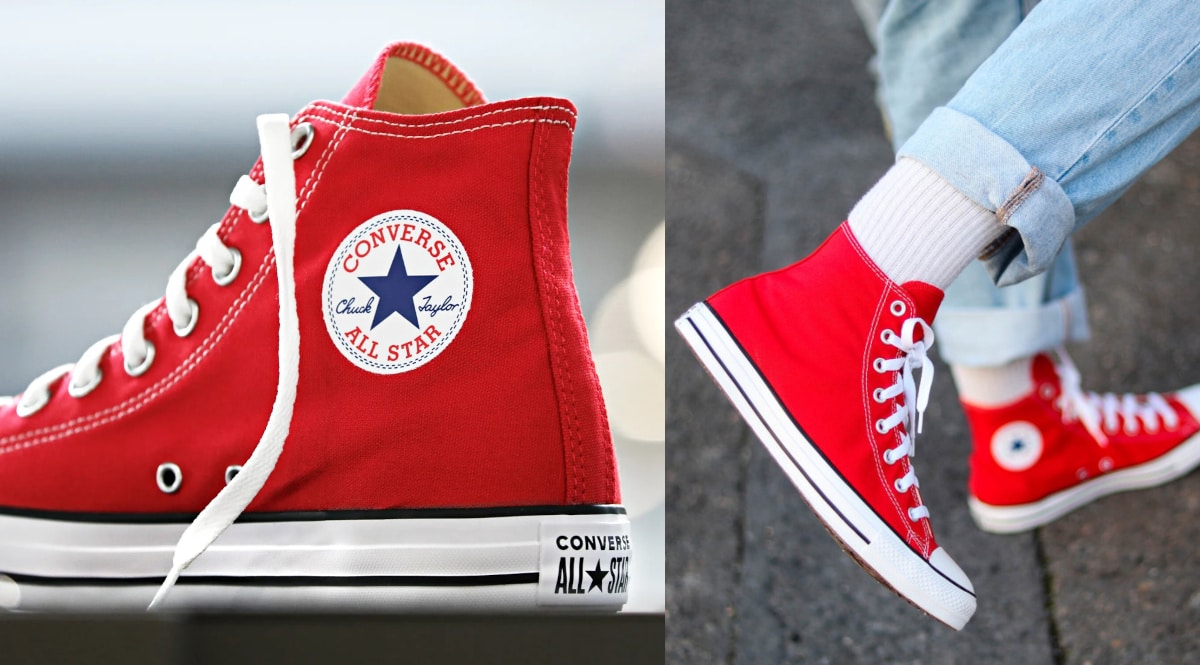Zapatillas Converse Chuck Taylor All Star rojas baratas, calzado de marca barato, ofertas en zapatillas chollo