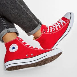 Zapatillas Converse Chuck Taylor All Star rojas baratas, calzado de marca barato, ofertas en zapatillas