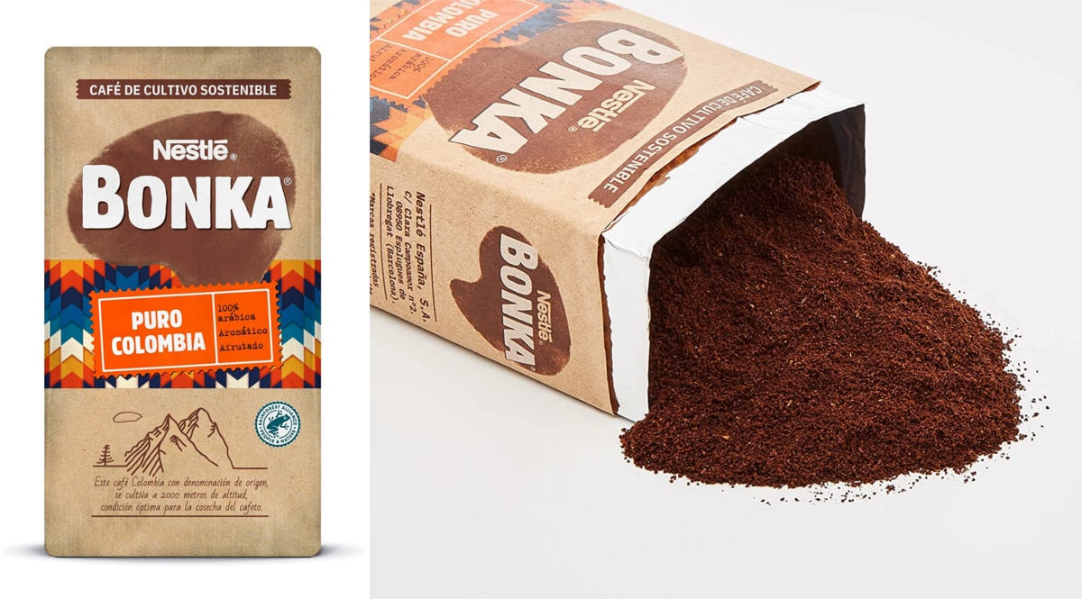 8 paquetes de café Bonka Colombia baratos. Ofertas en supermercado, chollo
