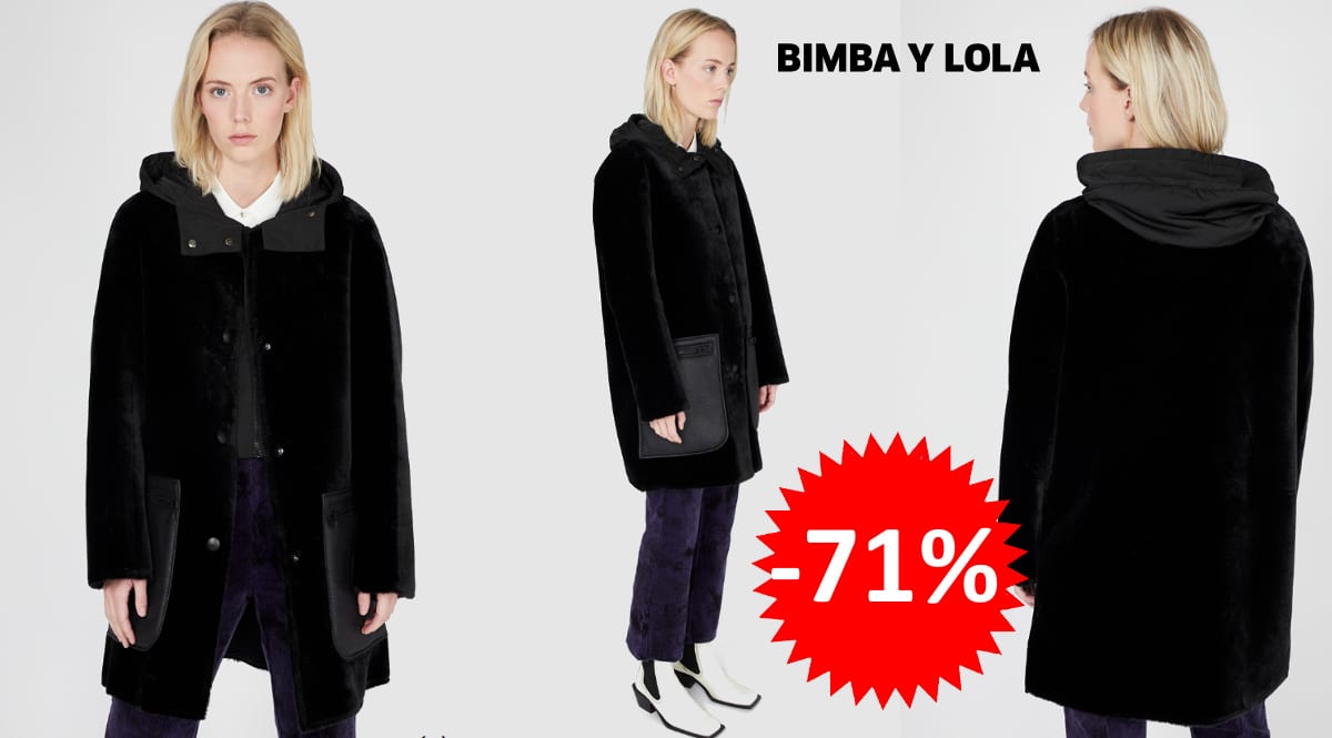 Abrigo Bimba & Lola barato, abrigos de marca baratos, ofertas en ropa para mujer, chollo