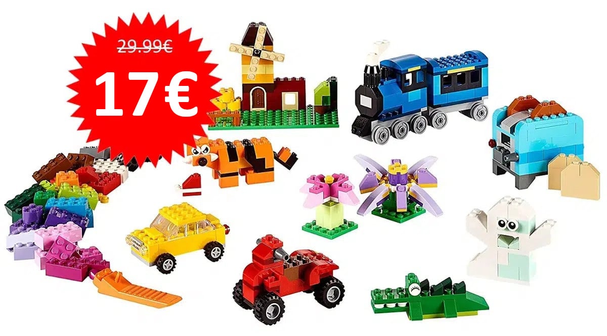 Caja de ladrillos LEGO Classic barata, juguetes baratos, ofertas para niños chollo