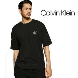 Camiseta Calvin Klein Logo negra barata, ropa de marca barata, ofertas en camisetas
