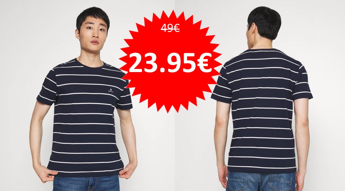 Camiseta GANT Breton Stripes barata. Ofertas en ropa de marca, ropa de marca barata, chollo