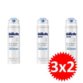 Espuma de afeitar Gillette series piel sensible barata, espuma de afeitar de marca barata, ofertas supermercado