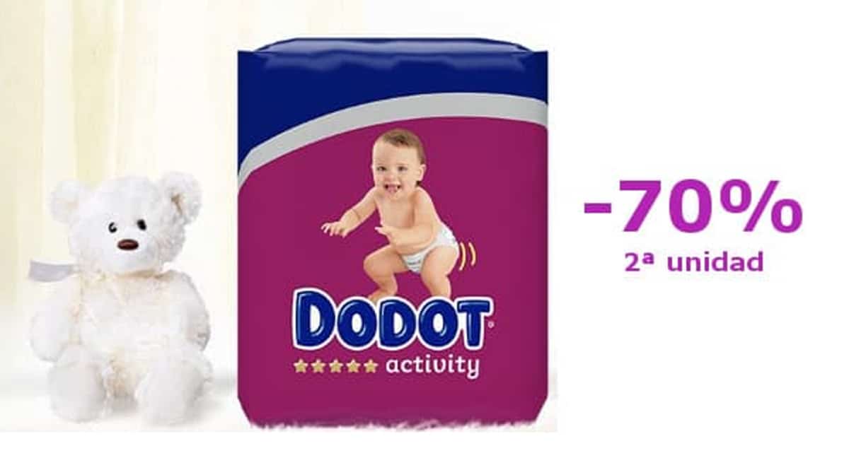 Pañales Dodot Activity baratos, pañales de marca baratos, ofertas en productos de marca para bebés, chollo