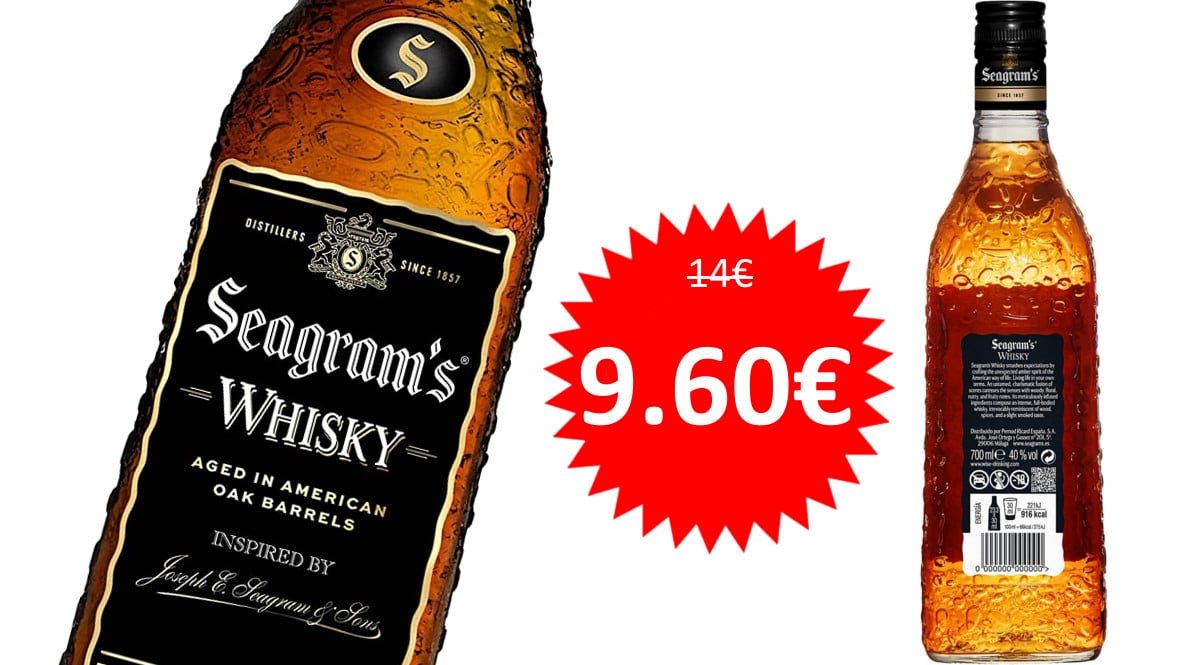 Whisky Seagram's Premium barato. Ofertas en whisky, whisky barato, chollo