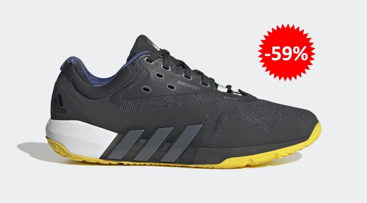 Zapatillas de training Adidas Dropset baratas, calzado de marca barato, ofertas en zapatillas chollo