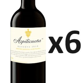 ¡¡Chollo!! 6 botellas de vino D.O. Rioja Azpilicueta Reserva Edición Especial 2018 sólo 44 euros. 54% de descuento.