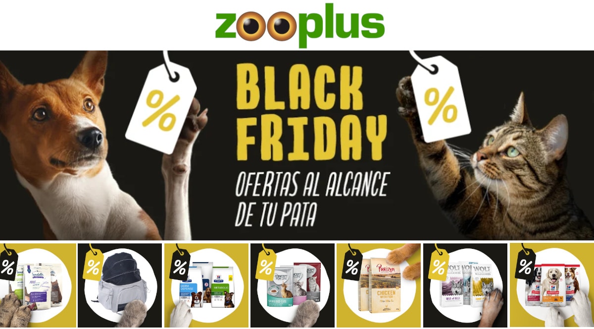 Black Friday Zooplus, productos para mascotas baratos, ofertas para mascotas chollo