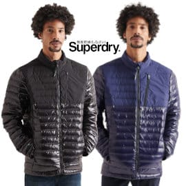 Chaqueta de plumón Superdry Studio Contrast barata, ropa de marca barata, ofertas en chaquetas