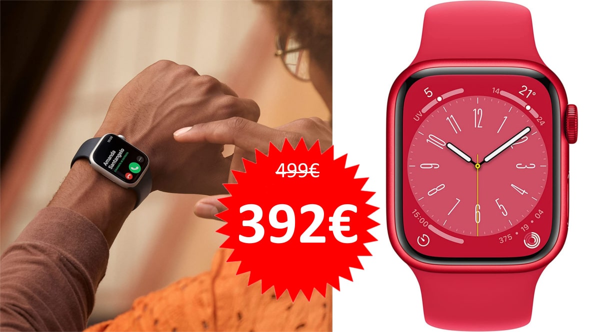 Smartwatch Apple Watch Series 8 de 41mm barato. Ofertas en Apple,chollo