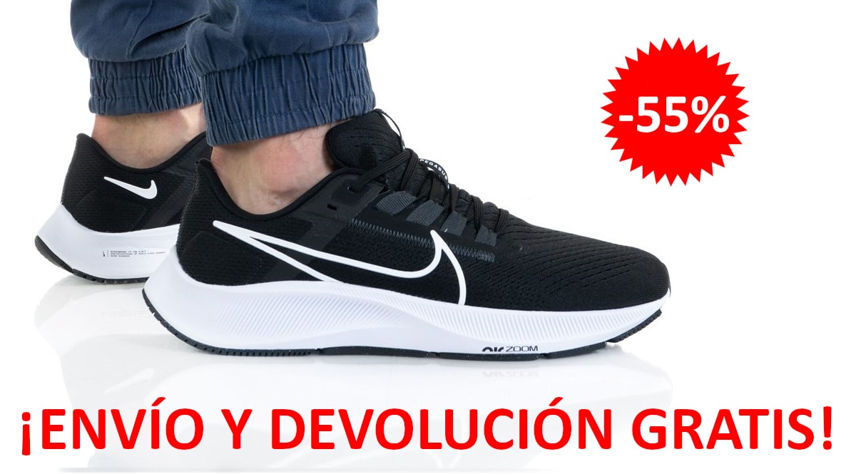 Zapatillas de running Nike Air Zoom Pegasus 38 baratas, calzado de marca barato, ofertas en zapatillas de running chollo