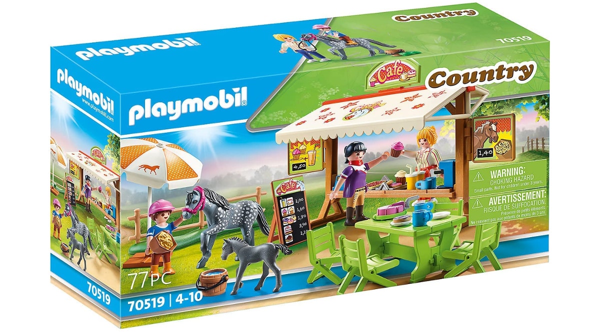 cafetería Poni de Playmobil barata, juguetes playmobil baratos, ofertas en juguetes para niños, chollo
