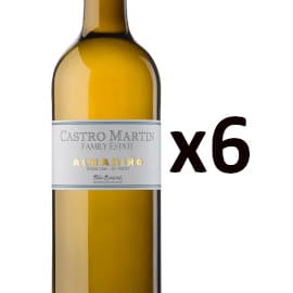 ¡¡Chollo!! 6 botellas de vino blanco Castro Martin Albariño 2021 sólo 39.90 euros. 53% de descuento.