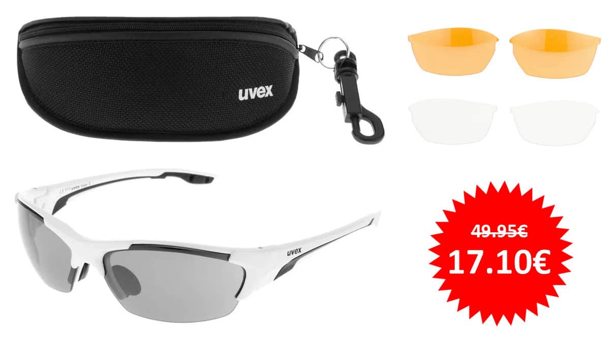 Gafas de sol UVEX Blaze III baratas, ofertas en gafas de sol, gafas de ciclismo baratas, chollo
