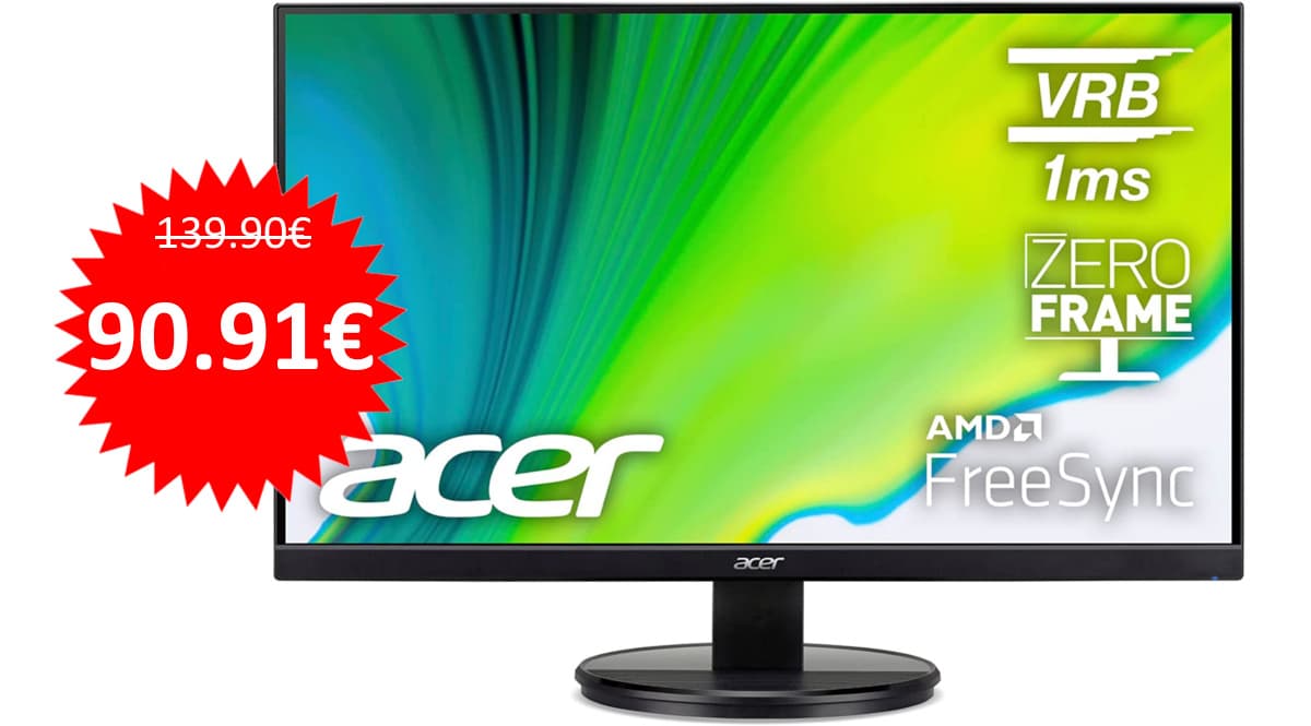 Monitor Acer K242HYLH barato. Ofertas en monitores, monitores baratos, chollo
