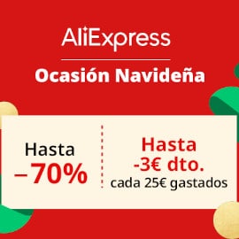 ¡Ofertas Ocasión Navideña en AliExpress! Selección de las mejores ofertas y códigos.
