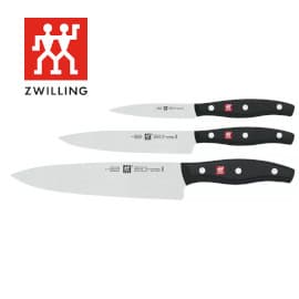 ¡Cupón descuento! Set de 3 cuchillos de cocina Zwilling Twin Pollux sólo 39.95 euros. 66% de descuento. ¡Sólo hoy!