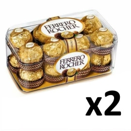 2 cajas de 16 bombones de Ferrero Rocher baratos. Ofertas en supermercado