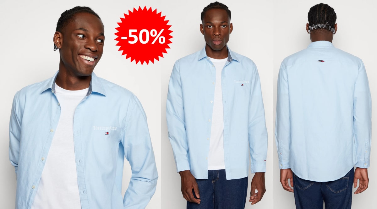 Camisa Tommy Jeans Serf Linear barata, ropa de marca barata, ofertas en camisas chollo