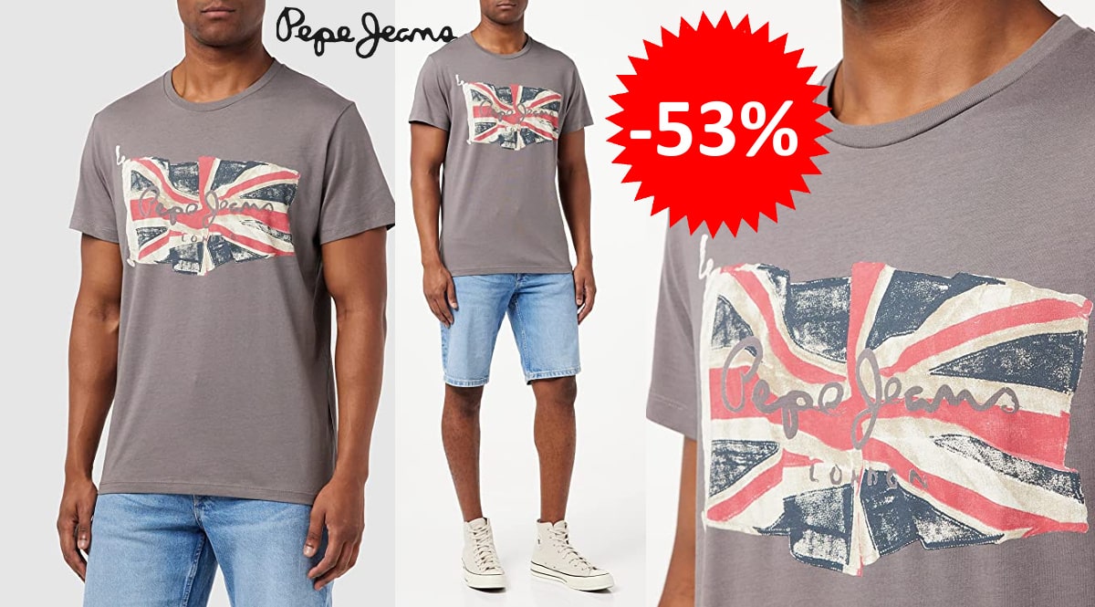 Camiseta Pepe Jeans Essential barata, camisetas de marca baratas, ofertas en ropa, chollo