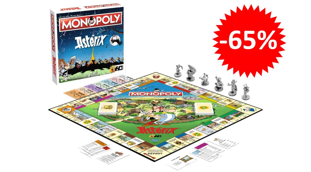 ¡Cupón descuento! Monopoly Asterix y Obelix sólo 13.93 euros. 65% de descuento.