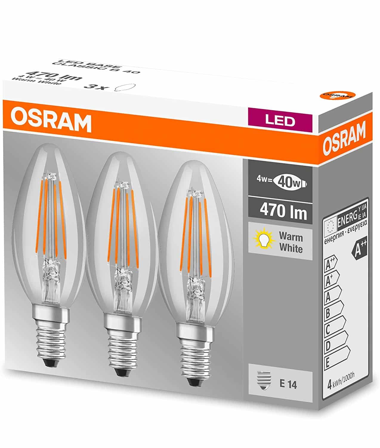 Pack de 3 bombillas LED Osram E14 baratas. Ofertas en bombillas, bombillas baratas