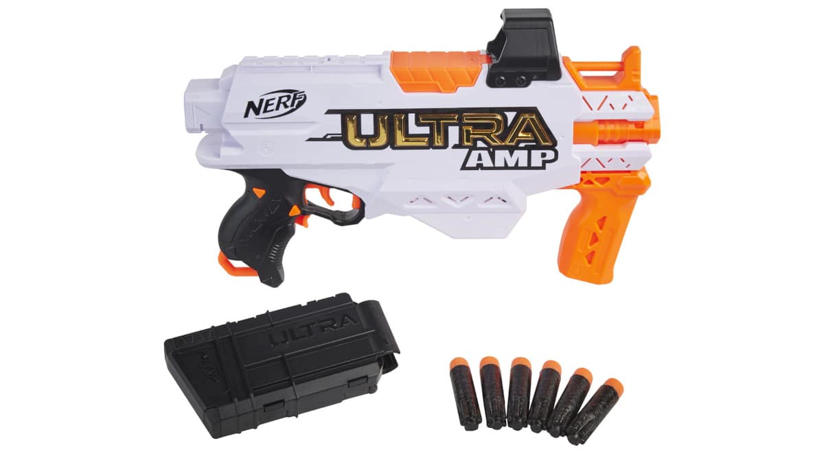 Pistola Nerf Ultra AMP barata, juguetes baratos, ofertas para niños chollo