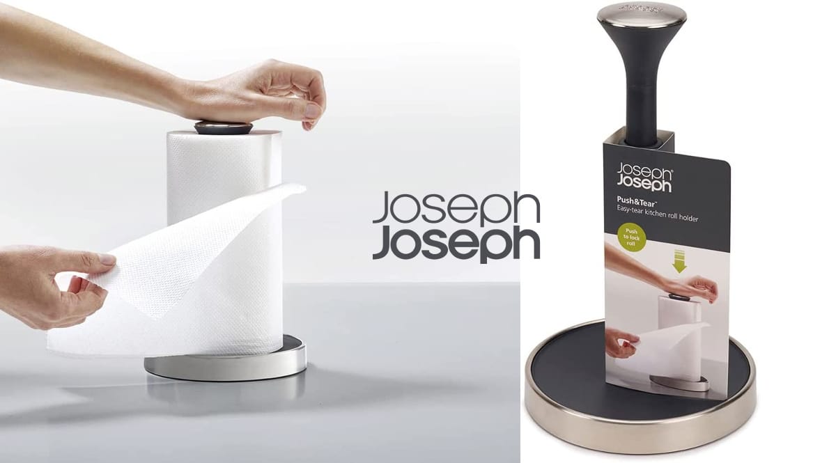 Portarrollos de papel de cocina Joseph Joseph Push and Tear barato, portarrollos de marca barato, ofertas hogar y cocina, chollo