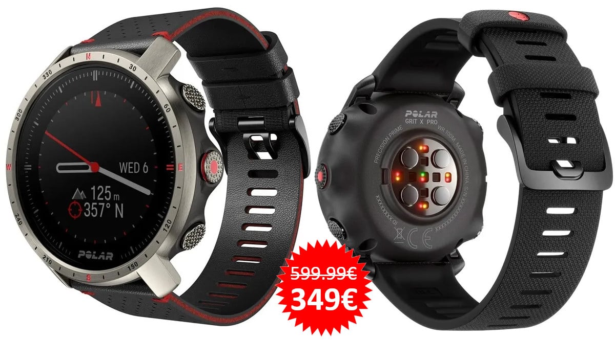 ¡Precio mínimo histórico! Reloj deportivo GPS Polar Grit X Pro Titan sólo 349 euros. Te ahorras 251 euros.