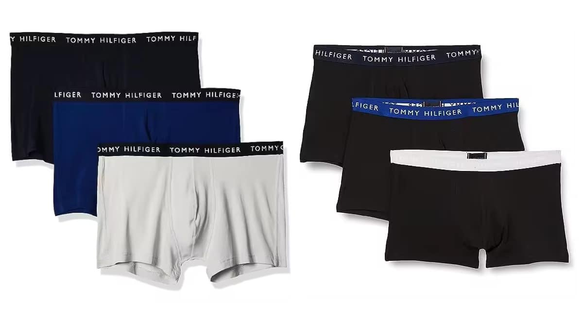 3 boxers Tommy Hilfiger baratos, ropa de marca barata, ofertas en ropa interior chollo