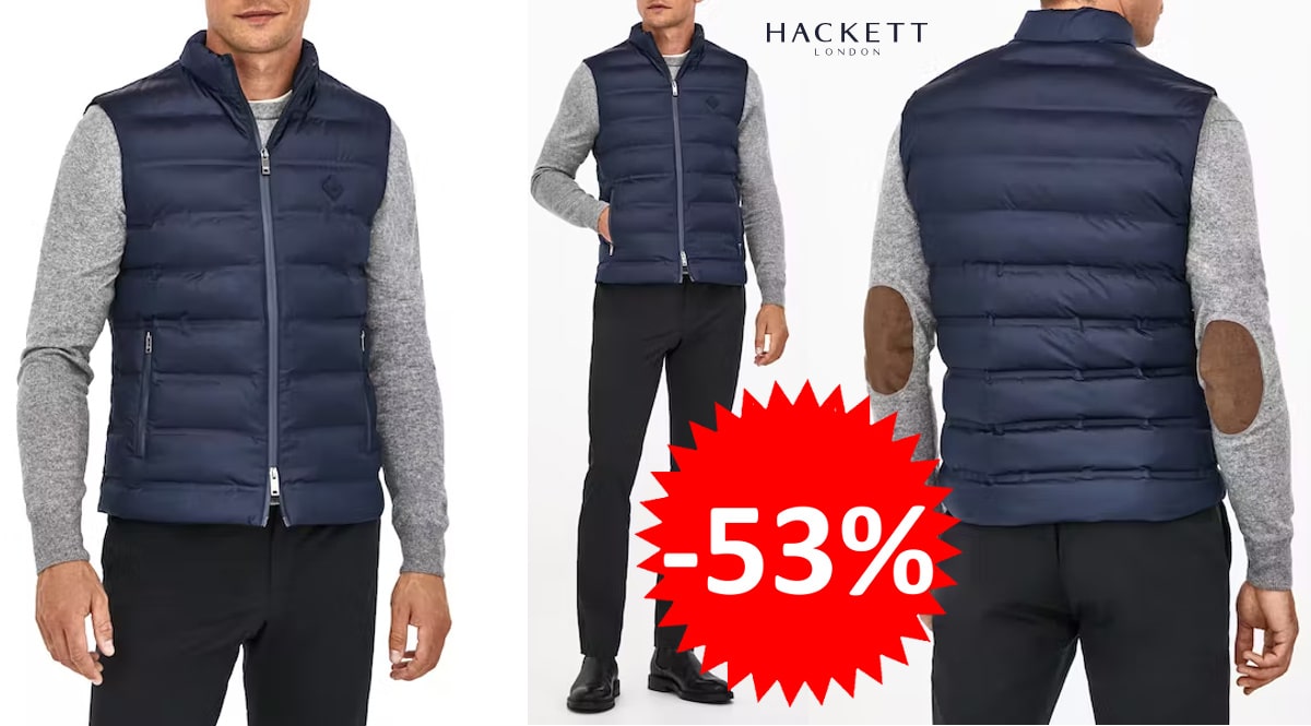 Chaleco Hackett London Gilet barato, chalecos de marca baratos, ofertas en ropa, chollo