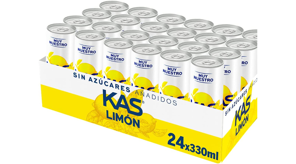 Latas de Kas Limón Zero baratas, refrescos baratos, ofertas supermercado, chollo