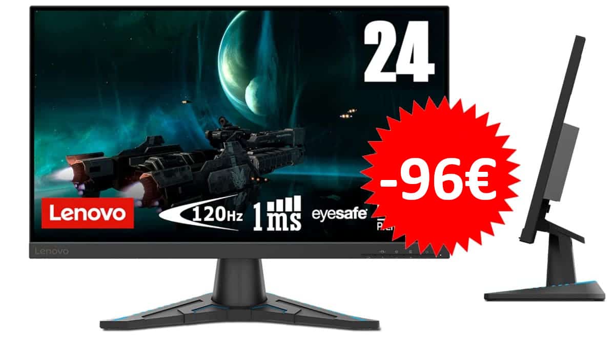 Monitor de 23.8 y 100Hz Lenovo G24e-20 barato, monitores baratos, ofertas en ordenadores chollo